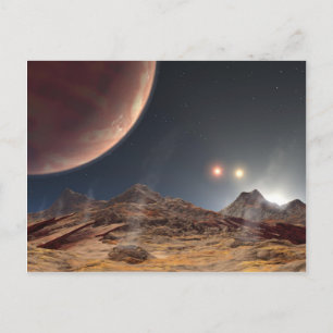 HD188753 Drie zonnezonnen NASA Briefkaart