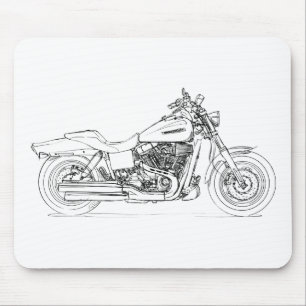 HD CVO Dyna Fat Bob 2009 Muismat