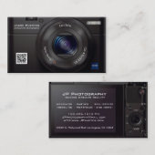 HD Lens digitale camera professionele fotograaf Visitekaartje (Voorkant / Achterkant)