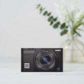 HD Lens digitale camera professionele fotograaf Visitekaartje (Staand voorkant)