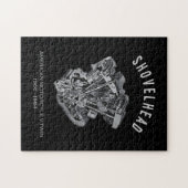 HD-motorfiets met videokettwin Shovelhead Engine D Legpuzzel (Horizontaal)