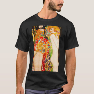 HD Water Slangen II door Gustav Klimt 1907 Hoog T-shirt