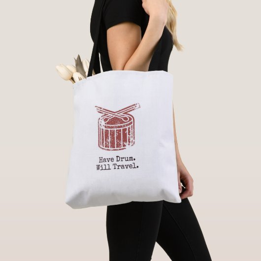 HD. WT-Canvas tas - Wit met zwart handvat (Dichtbij)