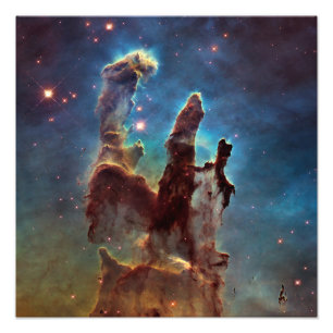 HDR Eagle Nebula Pillars of Creation Foto Afdruk