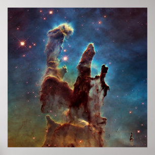 HDR Eagle Nebula Pillars of Creation Poster