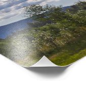 HDR Summer Scene met Clouds met Scriptversie Foto Afdruk (Hoek)