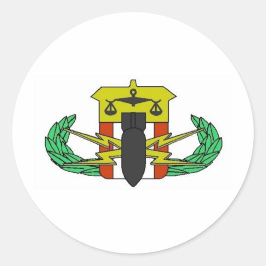 HDT-badge Ronde Sticker (Voorkant)