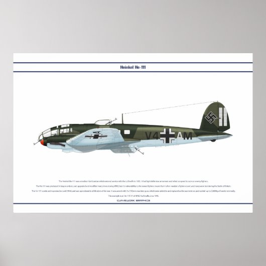 He-111 KG1 2 Poster (Voorkant)