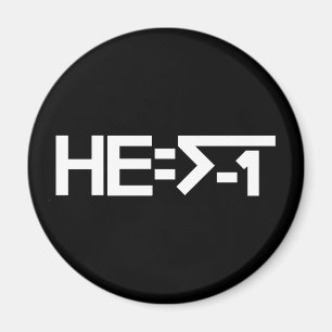 HE= √-1 (HIJ is maginair) [HE = Square Root of -1] Magneet