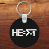 HE= √-1 (HIJ is maginair) [HE = Square Root of -1] Sleutelhanger (Voorkant)