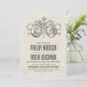 He and She Wedding Invitation (Debout devant)