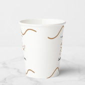 He asked she said yes engagement simple minimal  papieren bekers (Links)