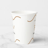 He asked she said yes engagement simple minimal  papieren bekers (Rechts)