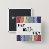 Hé biefje vierkante button 5,1 cm (Voorkant /achterkant)