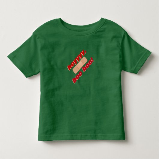 Hé, boo boo boo kinder shirts (Voorkant)