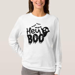 Hé Boo Grappige Halloween T-shirt
