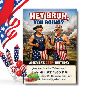Hé Broer! Amerika's 250e verjaardagsbarbecue, Grap Kaart