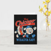 Hé Chicago Whadya Zeg honkbal en hotdog 4e van Kaart (Gele Bloem)