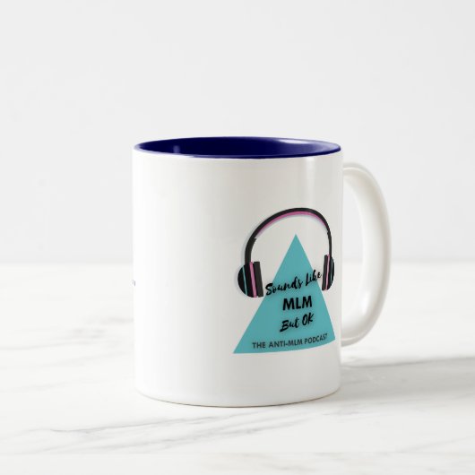 Hé, dat klinkt als MLM maar oké Tweekleurige Koffiemok (Voorkant rechts)