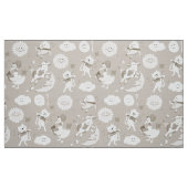 Hé dupez dupent le tissu de beige de comptine (Fat Quarter)