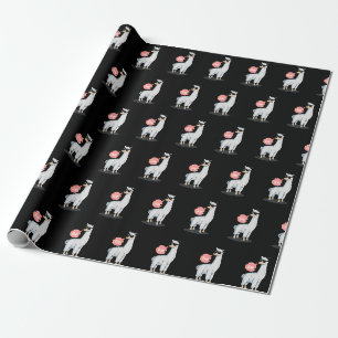 Hé, geen drama lama dierenvriend fantastisch grapp cadeaupapier