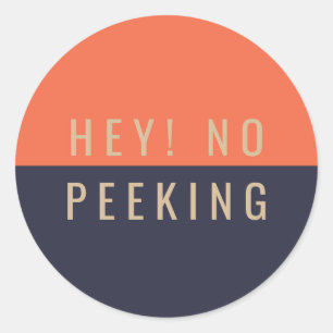 Hé! Geen Peking Ronde Sticker