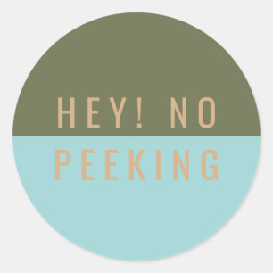 Hé! Geen Peking Ronde Sticker