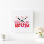 Hé, glimlach alsjeblieft vierkante klok (Huis)