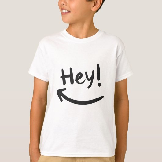 Hé glimlachen t-shirt (Voorkant)