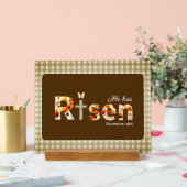 He has Risen Bible Verse Cross Religious Easter  (Mariage)