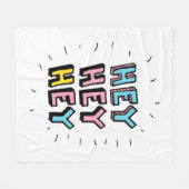 Hé, hé. fleece deken (Voorkant (Horizontaal))
