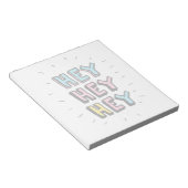 Hé, hé. notitieblok (Schuin)