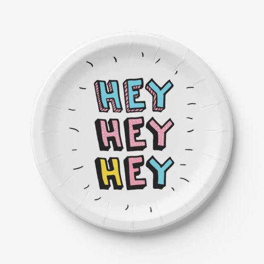 Hé, hé. papieren bordje (Voorkant)