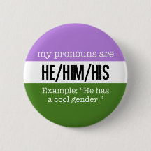 He/Him Pronouns - Genderqueer Flag