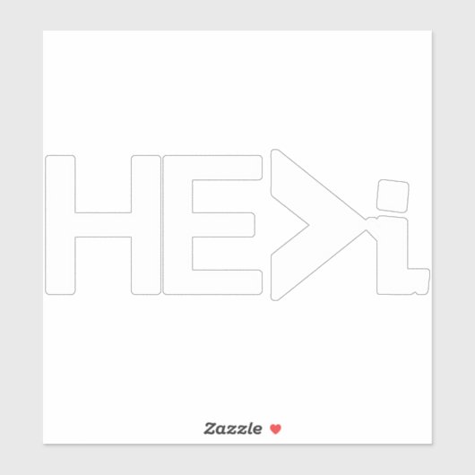 HE>I KNIELING BIDDEN - HIJ Groter dan ik WAT Sticker (Vel)