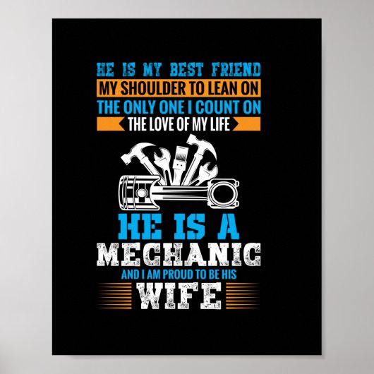 He Is A Mechanic Poster (Voorkant)