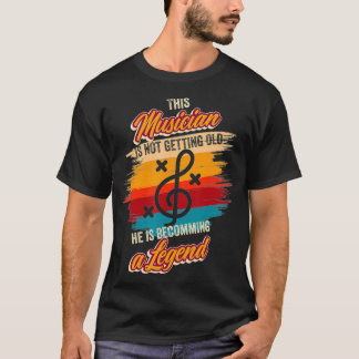 He is becoming a legend DJ Birthday Music moon  T-shirt