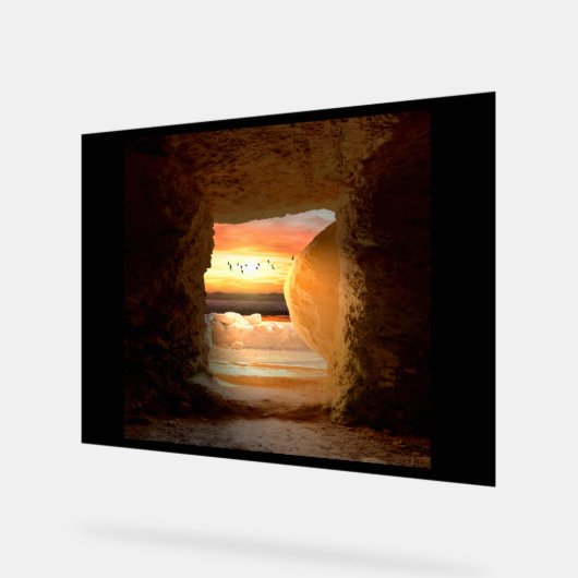 He is Risen Acryl Bord (Hoek)