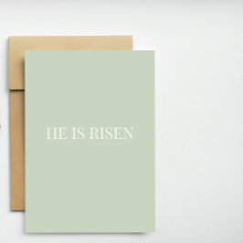 He Is Risen Christian Easter Card Feestdagen Kaart