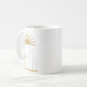 He Is Risen Christian Easter Men Women Toddler Boy Koffiemok (Voorkant links)