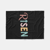 He Is Risen Christian Teen Girl God Is Good Daught Fleece Deken (Voorkant (Horizontaal))