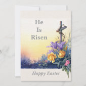 He Is Risen Easter Card Kaart (Voorkant)
