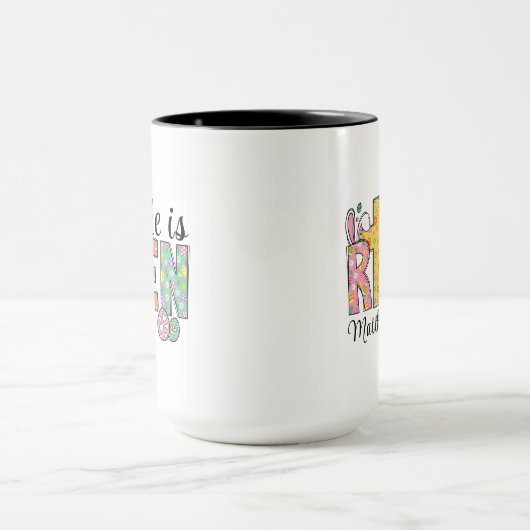 He Is Risen Easter Christian Coffee Mug (Centre)