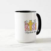 He Is Risen Easter Christian Coffee Mug (Devant droit)