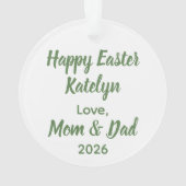 He is Risen Easter Sunrise Personalized Ornament (dos)