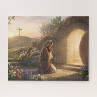 He Is Risen: Empty Tomb Easter Jesus Jigsaw Puzzle Legpuzzel