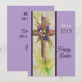 He is Risen Flat Note Card Notitiekaartje (Voorkant / Achterkant)