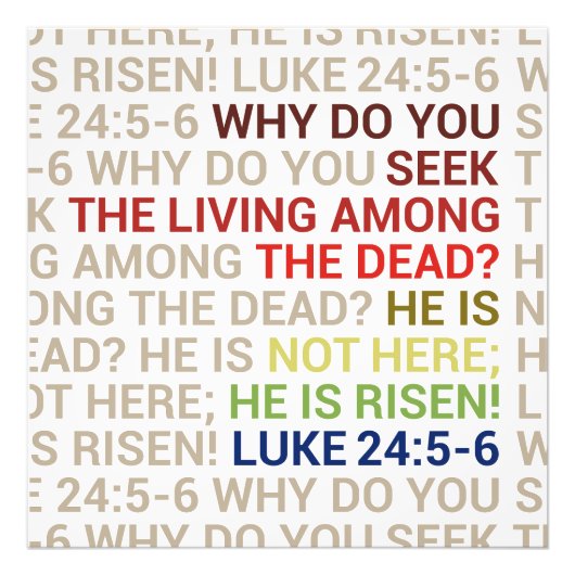He is Risen Foto Afdruk (Voorkant)