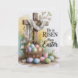 He Is Risen Happy Easter Bulk Cards Church Greet Kaart