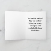 He Is Risen Indeed Easter Card Kaart (Binnen)